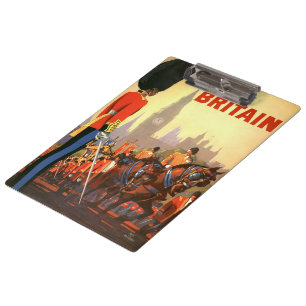 Porte-bloc Garde royale britannique vintage du roi Grande-Bre