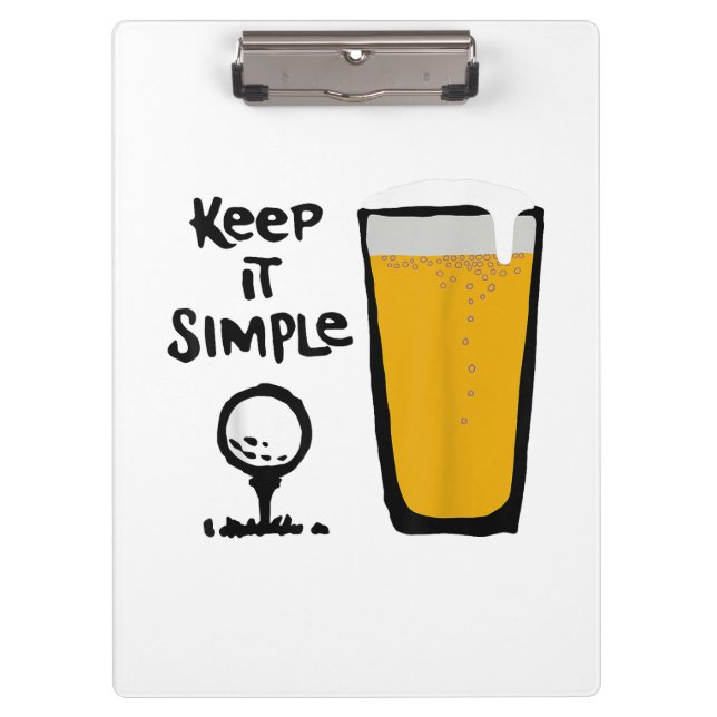 Porte-bloc Garder Il Simples Funny Golf Bière (Devant)