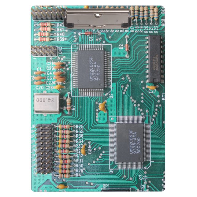 Porte-bloc Geeky, carte, carte mère d'ordinateur (Devant)