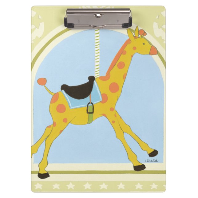 Porte-bloc Girafe avant juin Bruyère Vess de carrousel (Devant)