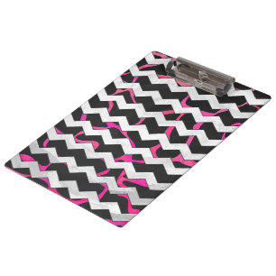 Porte-bloc Girafe Imprimé Rose Fushia et Noir