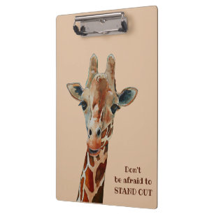 Porte-bloc Girafe le Safari Tier Aquarell