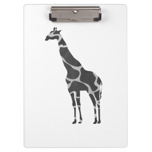 Porte-bloc Giraffe Silhoutte noir et gris