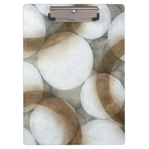 Porte-bloc Globes blancs et cercles Brown