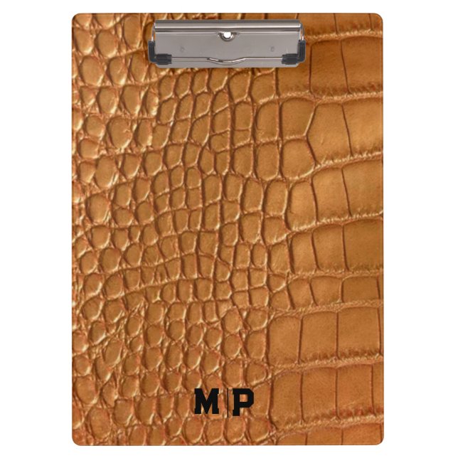 Porte-bloc Gold leather texture luxury meeting planner (Devant)