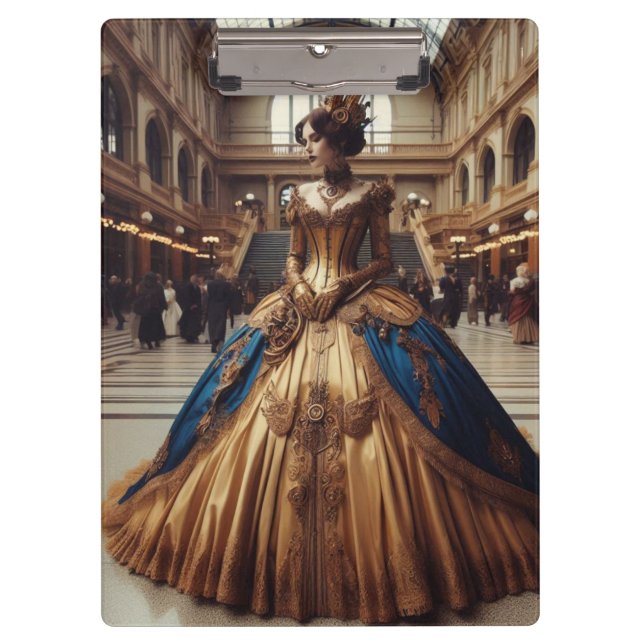 Porte-bloc Gold Princess Steampunk Victorian Industrial (Devant)