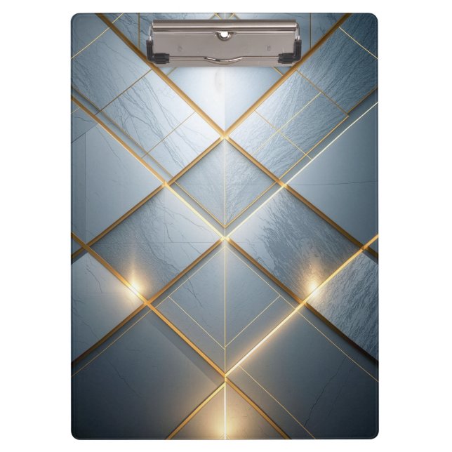 Porte-bloc Goldene Geometrie Marmor Luxus Muster (Devant)