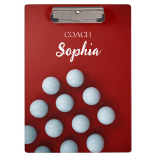 Porte-bloc Golf Clubs Art Golf Coach Nom Pour Les Joueurs De