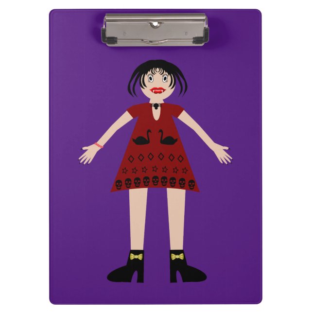 Porte-bloc Gothique Halloween Vampire Lady (Devant)