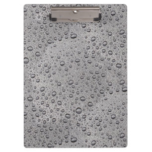 Porte-bloc gouttelettes d'eau gris
