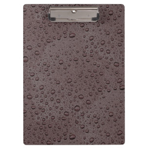 Porte-bloc gouttelettes d'eau marron