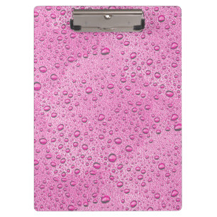 Porte-bloc gouttelettes d'eau roses chaudes