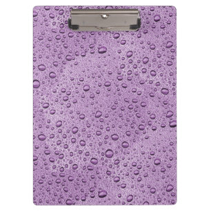 Porte-bloc gouttelettes d'eau violette