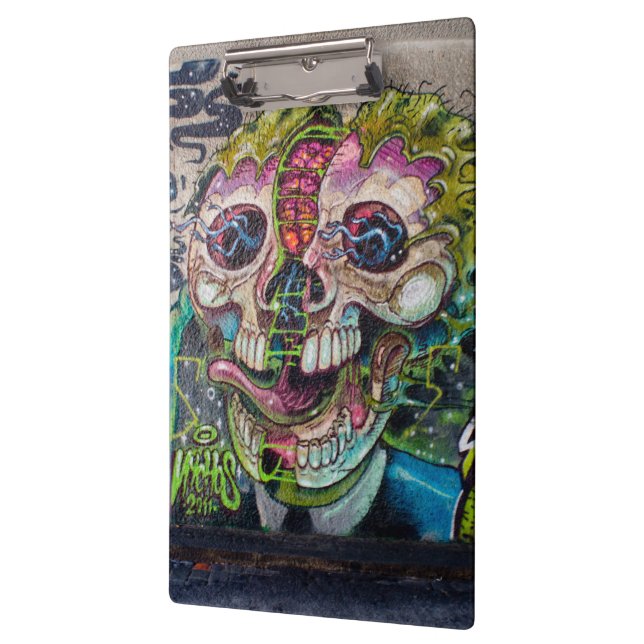 Porte-bloc Graffiti Crazy Type Horror Skull (Gauche)