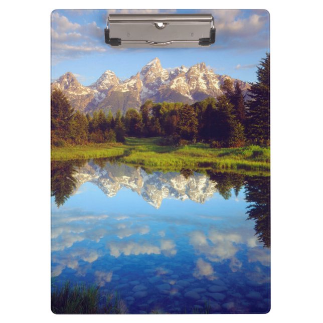 Porte-bloc Grand Tetons se reflétant dans la rivière Snake (Devant)
