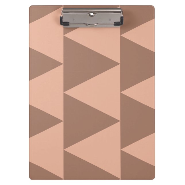 Porte-bloc Grand Triangles géométriques Mocha Mousse Dusty ro (Devant)