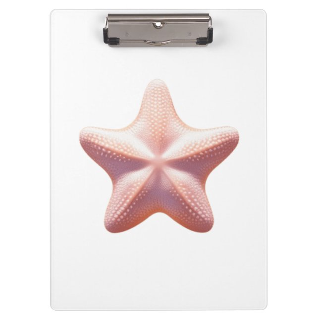 Porte-bloc Grande étoile de mer rose (Devant)