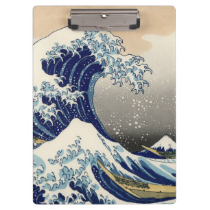 Porte-bloc Grande vague Kanagawa peinture japonaise
