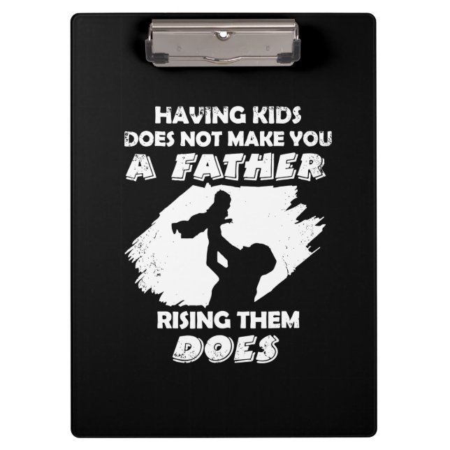 Porte-bloc Grandfather Quotes | A Father Raising Them Does (Devant)