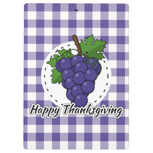 Porte-bloc Grape on Violet Plaid