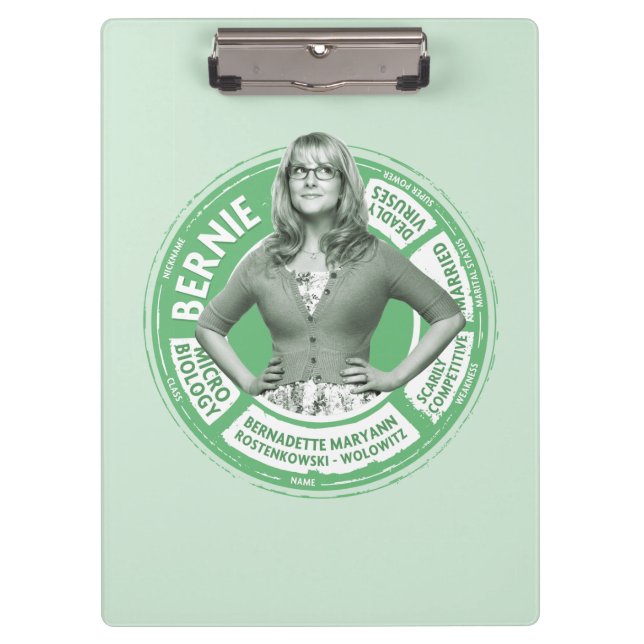 Porte-bloc Graphique Info Bernadette (Devant)