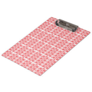 Porte-bloc Graphiques floraux rouges et roses avec géraniums