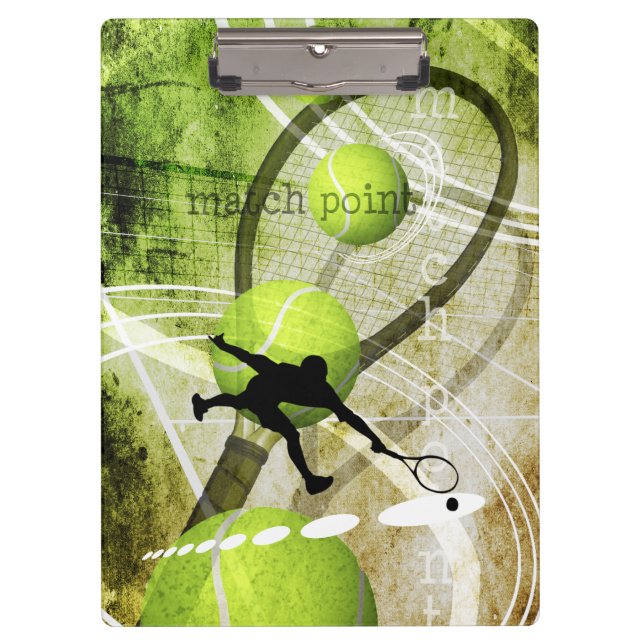 Porte-bloc graphisme de tennis (Devant)