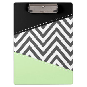 Porte-bloc Gray Zigzag, Gray Chevron, Zigzag Pattern, Mint