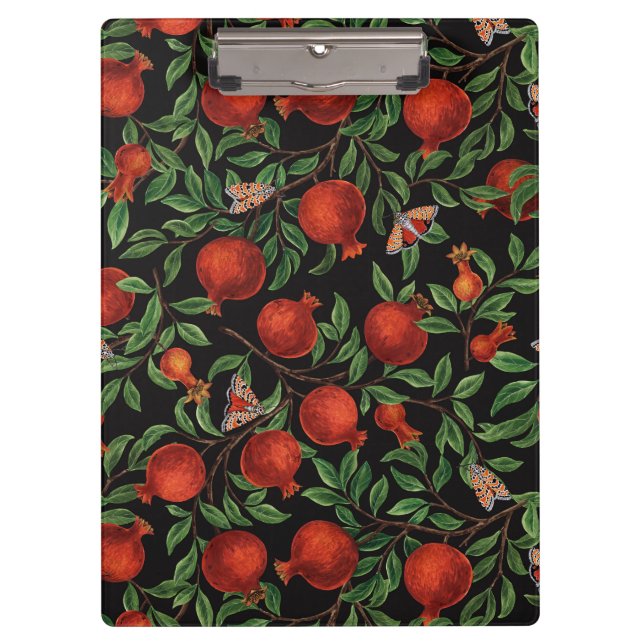 Porte-bloc Grenades et papillons Bella (Devant)
