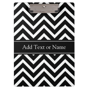 Porte-bloc Grilles Chevron Noir Gris Lignes Personnalisées