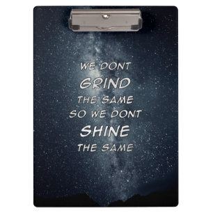 Porte-bloc Grind & Shine Stars Inspiration Motivationnelle