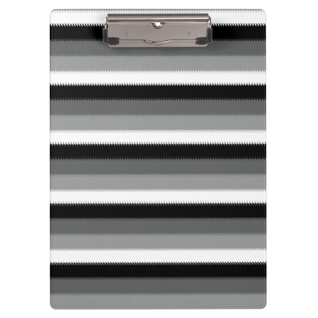 Porte-bloc Gris noir blanc rayures Design (Devant)