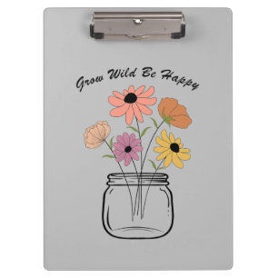 Porte-bloc Grow Wild Be Happy : Embrassez la magie de la natu