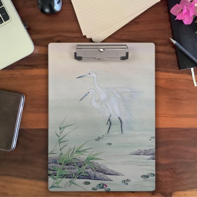 Porte-bloc Grues dans la rivière Chinoise (Créateur téléchargé)