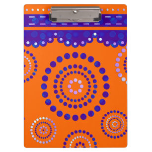 Porte-bloc Guirlande ARTdeco violet bleu + votre couleur de f