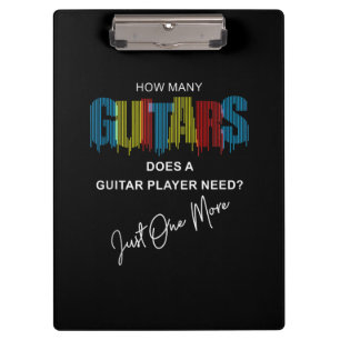 Porte-bloc Guitariste Combien De Guitares Fait Anniversaire