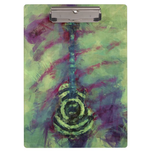 Porte-bloc Guitariste personnalisé  (Devant)