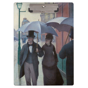 Porte-bloc Gustave Caillebotte - Rue de Paris ; Temps de plui