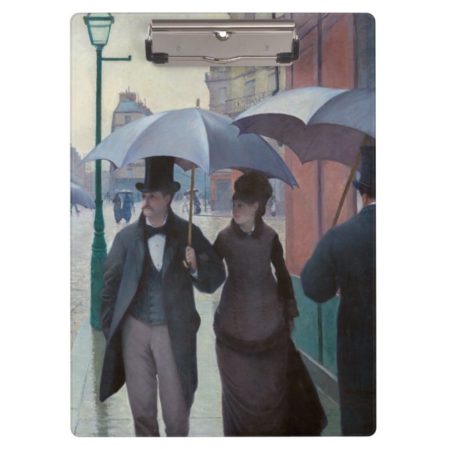 Porte-bloc Gustave Caillebotte - Rue de Paris ; Temps de plui (Devant)