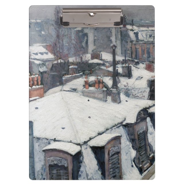 Porte-bloc Gustave Caillebotte - Toits dans la neige (Devant)