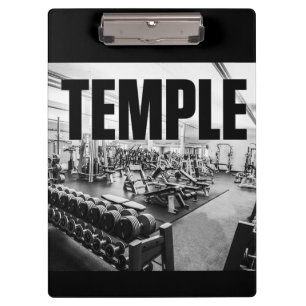 Porte-bloc Gym Is My TEMPLE - Bodybuilding Motivational