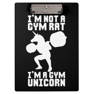 Porte-bloc Gym Rat vs Gym Unicorn - Drôle Inspiration d'entra