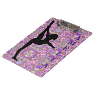 Porte-bloc Gymnastique Violet / Or