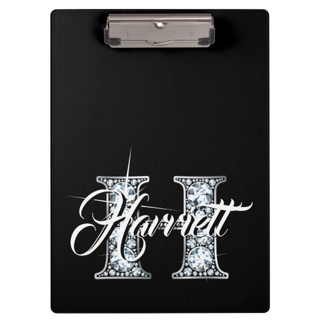 Porte-bloc H Faux Diamond Monogramme (Devant)