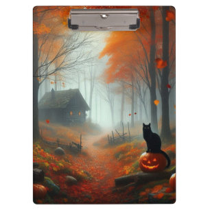 Porte-bloc Halloween/Automne/Automne/citrouille/chat