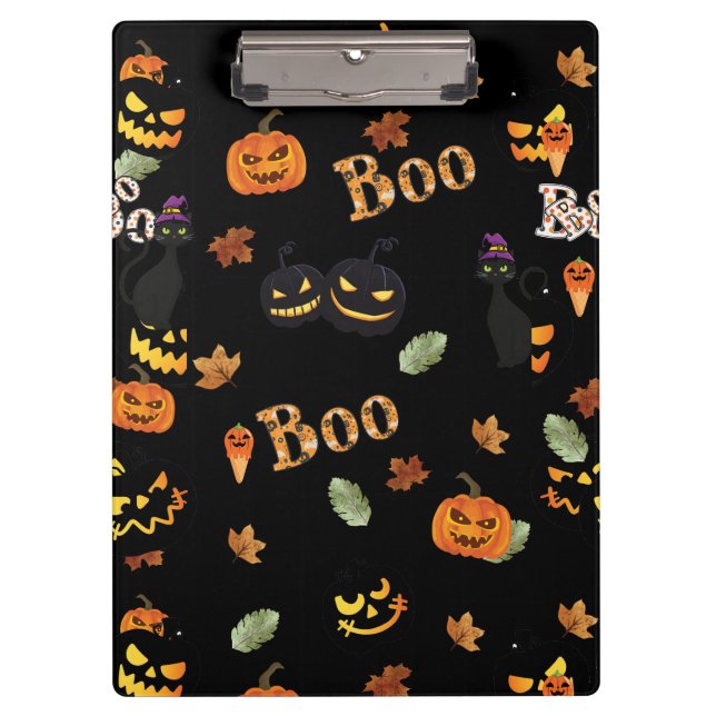 Porte-bloc Halloween Cat Boo (Devant)