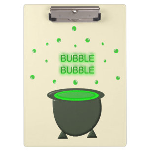 Porte-bloc Halloween Cauldron et Bubbling Green Brew