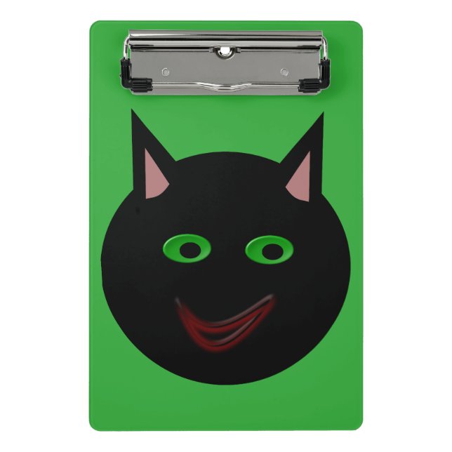 Porte-bloc Halloween Chat noir Mini Porte - bloc (Devant)
