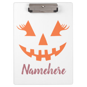 Porte-bloc Halloween Citrouille Jack-o'-lantern fille personn