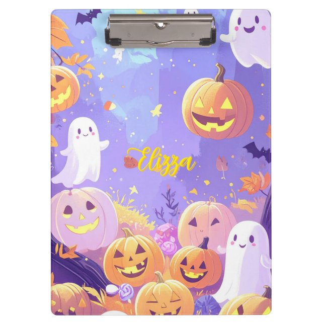 Porte-bloc Halloween mignonne personnalisable (Devant)